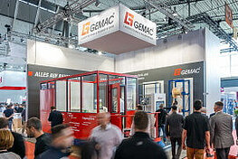 Gemac Stand auf der Logimat 2022 in Stuttgart. Übersicht