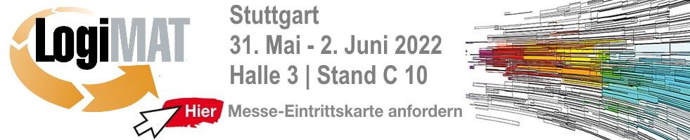 LogiMAT-Messe 2022. Eintrittskarte anfordern